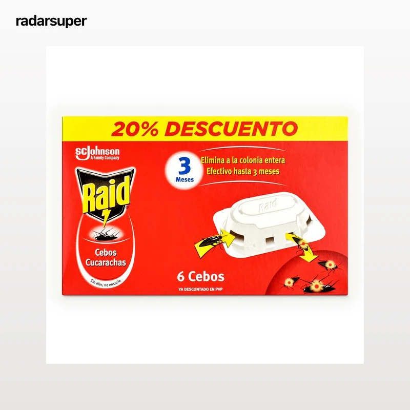 Trampa para cucarachas Raid 6 unidades