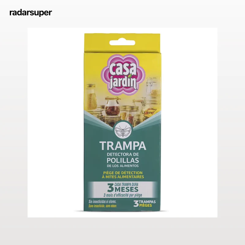 Trampa detectora de polillas de alimentos Casa Jardín caja 3 unidades