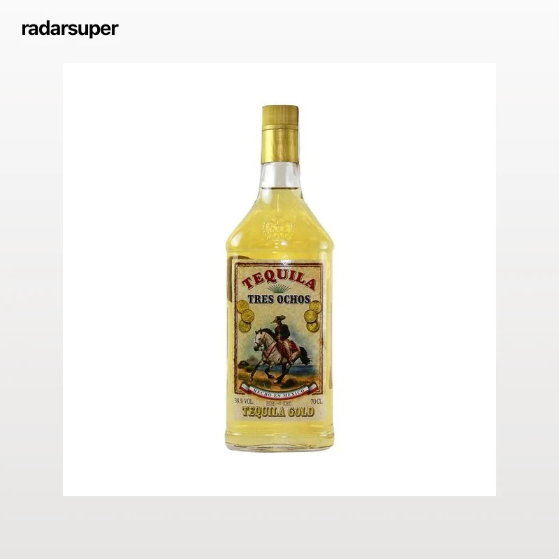 TRES OCHCOS Tequila gold botella 70 cl.