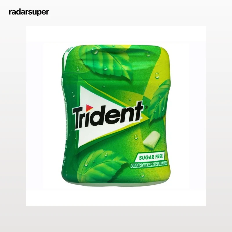 TRIDENT Chiches gragea sabor hierbabuena, bote de 59 uds. 83 g.