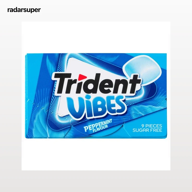 TRIDENT Chicle gragea menta vibes 9 uds. 21 g.