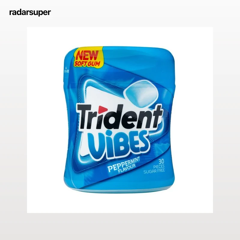 TRIDENT Chicle grajea sabor a menta bote 30 uds 70 gr.