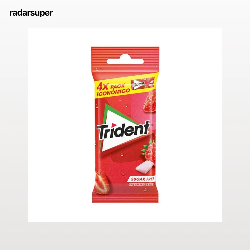 TRIDENT Chicles fresa 56 g.