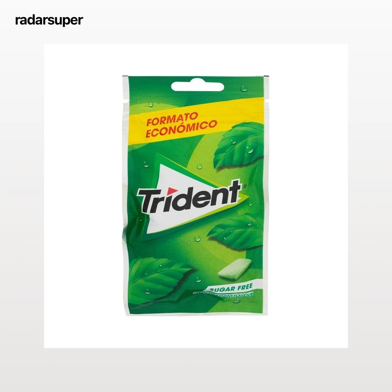 TRIDENT Chicles hierbabuena grageas 43,5 g.
