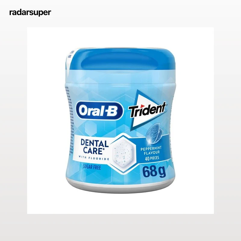 TRIDENT Dental care Chicles grajea sabor menta 68 g.