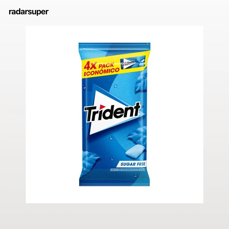 TRIDENT FRESH Chicles de menta 56 g.