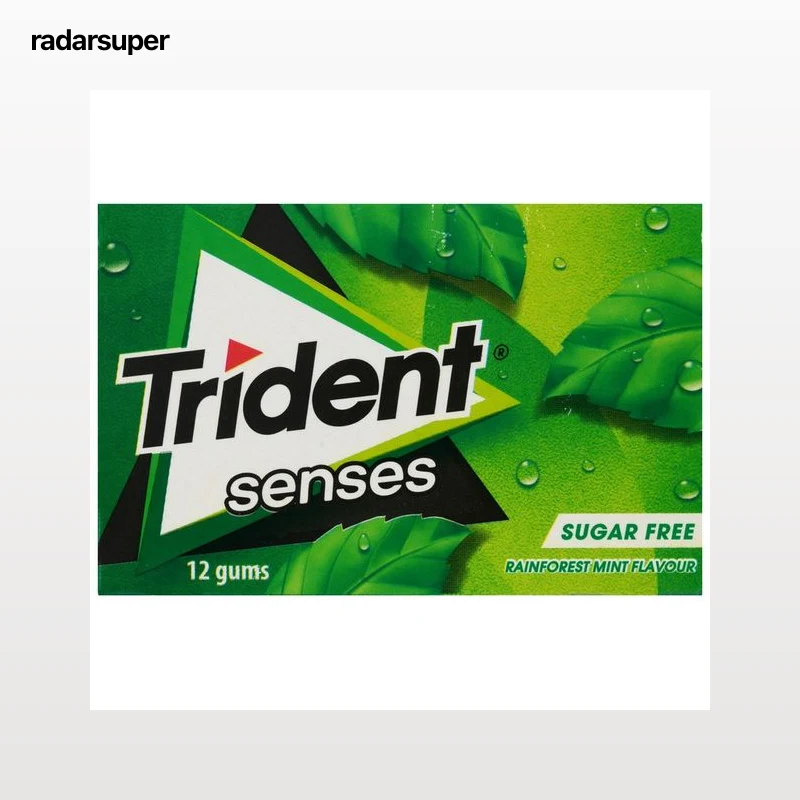 TRIDENT SENSES Chicles menta 12 ud. x 23 g.