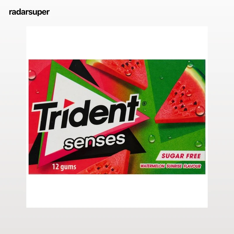 TRIDENT SENSES Chicles tableta sabor sandía 23 g.