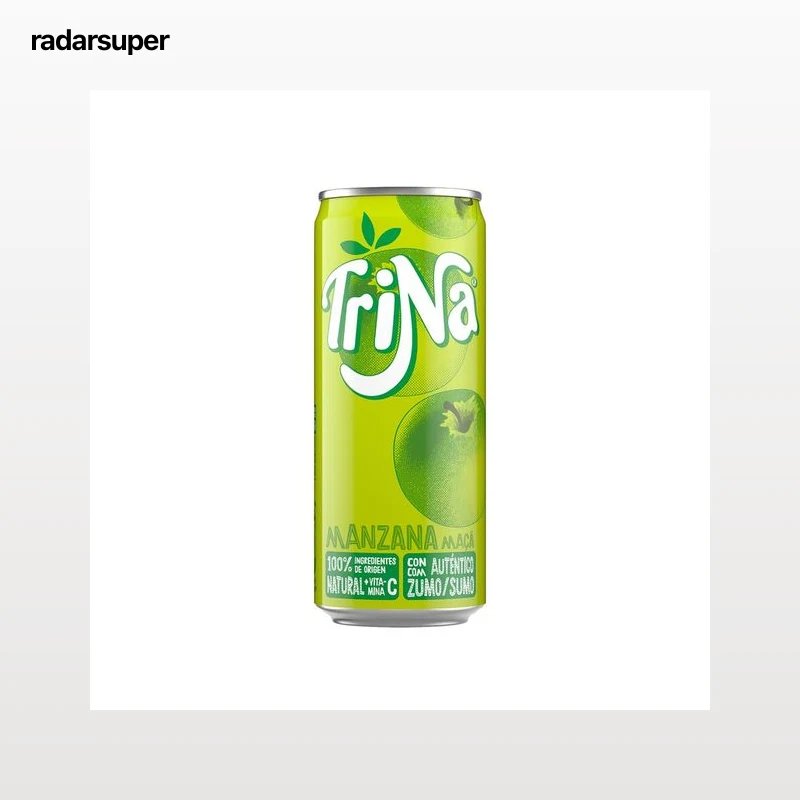 TRINA Refresco de manzana lata de 33 cl.