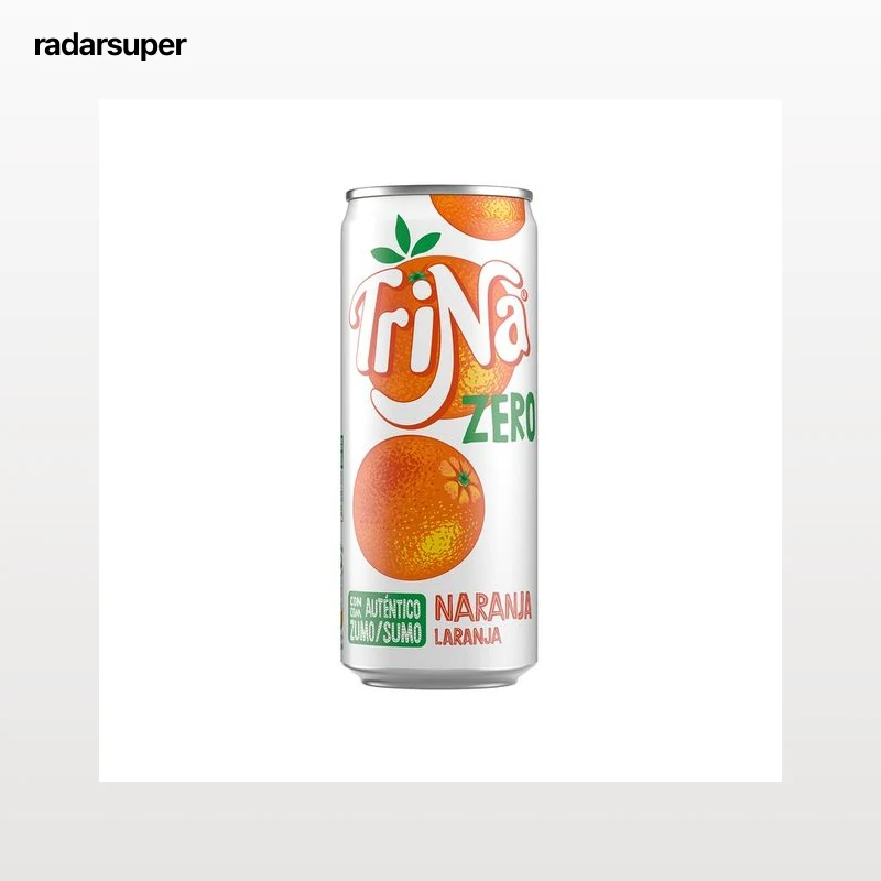 TRINA ZERO  Refresco de naranja zero lata de 33 cl.