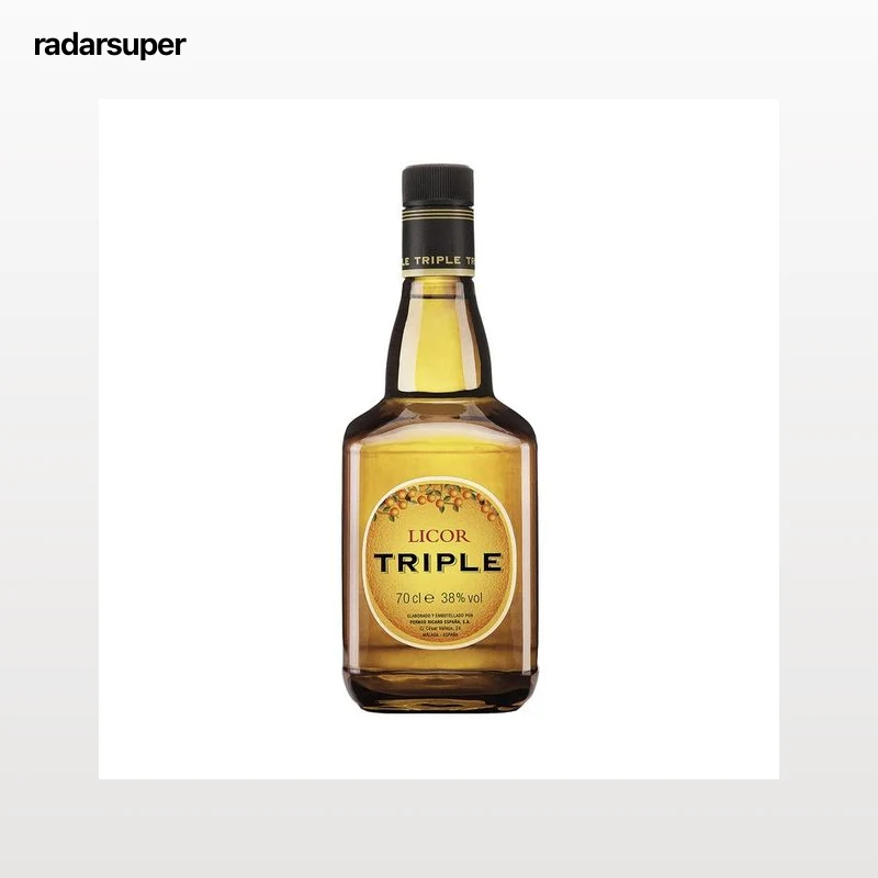 TRIPLE SECO Licor de manzana TRIPLE SECO botella de 1 litro