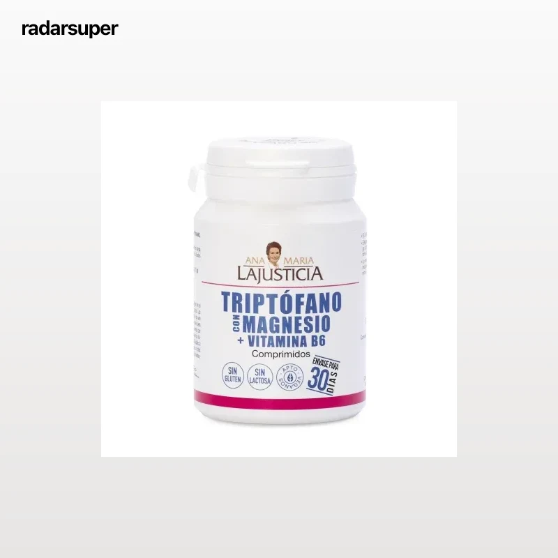 Triptófano con magnesio + Vitamina B6 Ana María Lajusticia sin gluten y sin lactosa 60 ud.