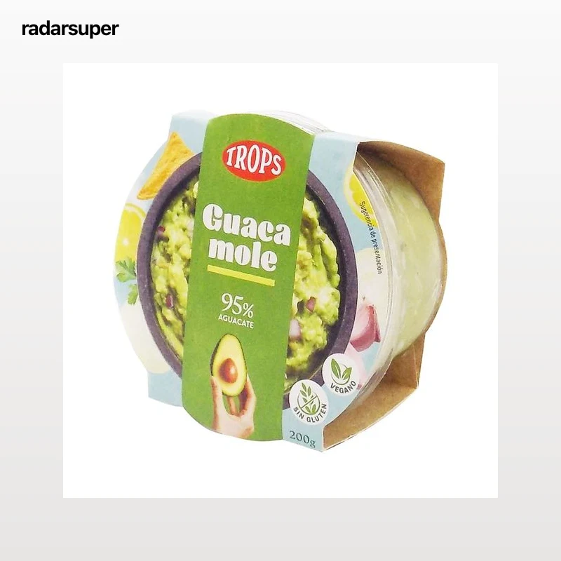 TROPS Guacamole con un 95% de aguacate 150 g.