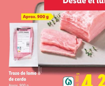 Trozo de lomo de cerdo