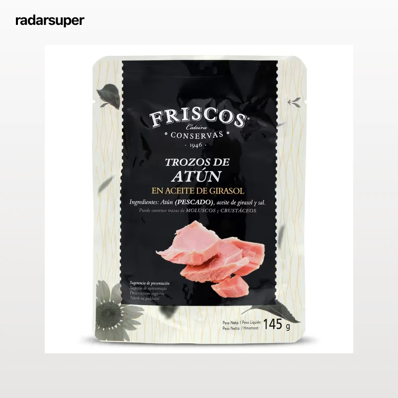Trozos de atún en aceite de girasol Friscos 135 g