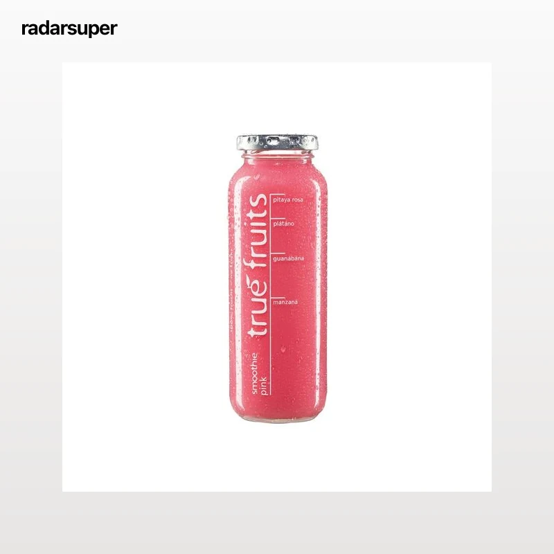 TRUE FRUITS Preparado de zumo de frutas (smoothie pink) TRUE FRUITS 25 cl.