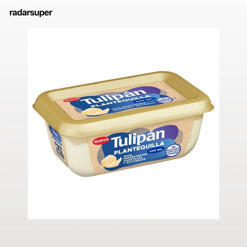 TULIPÁN Materia grasa para untar vegetal 79% con sal plantequilla 200 gr.