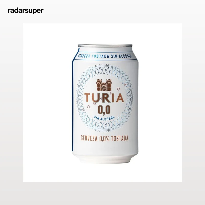 TURIA Cerveza tostada 0,0% lata 330 ml