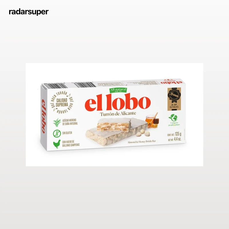 Turrón de Alicante sin gluten El Lobo 150g