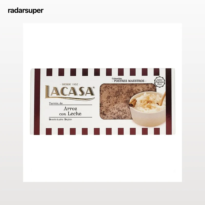 Turrón arroz-leche calidad suprema sin gluten Lacasa 225g
