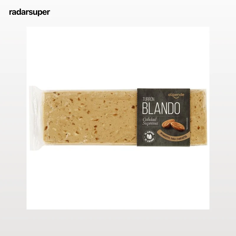 Turrón blando con 70% de almendra Alipende 300g