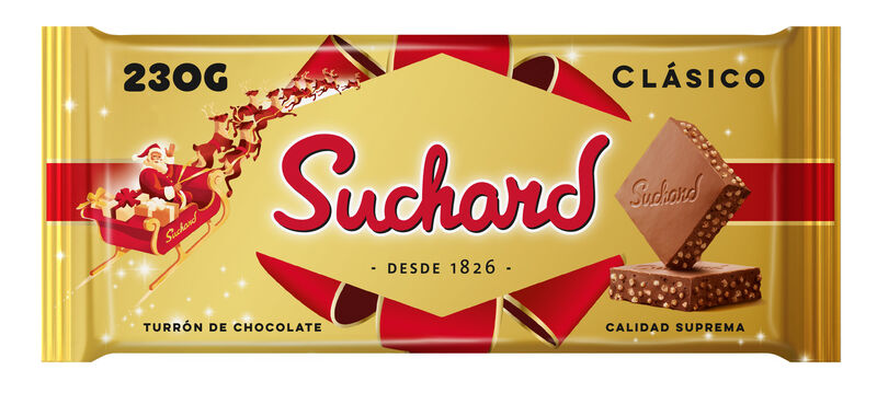 Turrón de chocolate crujiente clásico Suchard 230g