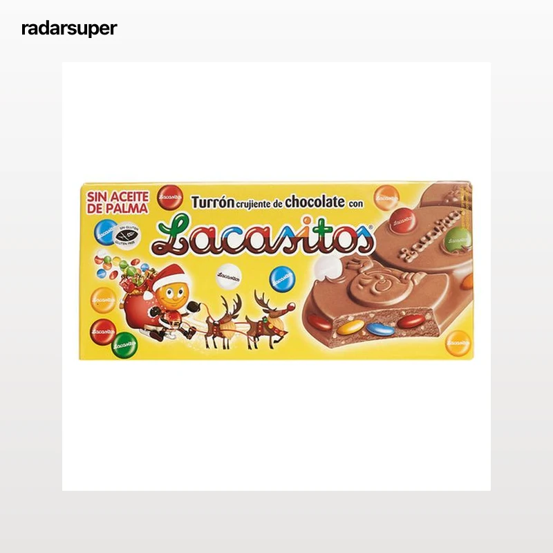Turrón de chocolate Lacasa 215g con lacasitos