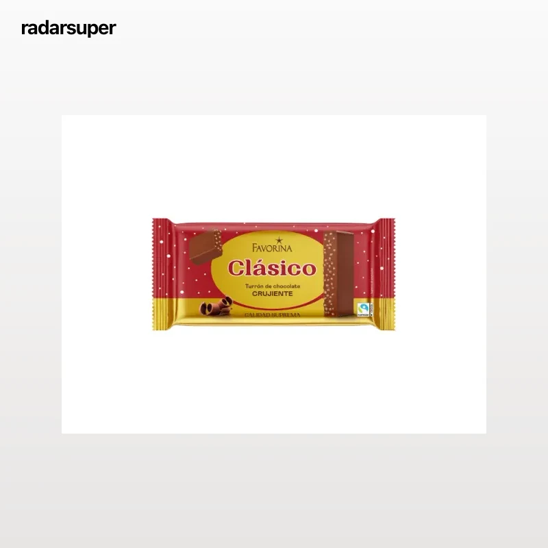 Turrón crujiente de chocolate con leche