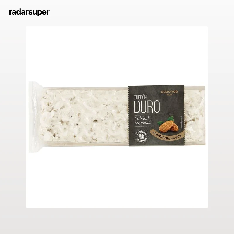 Turrón duro con 67% de almendra Alipende 300g