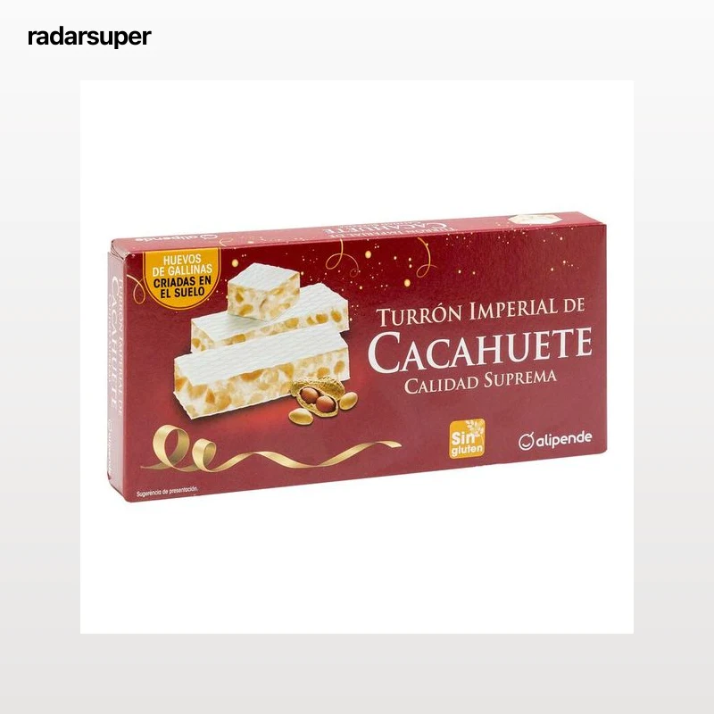 Turrón imperial de cacahuete Alipende 200g