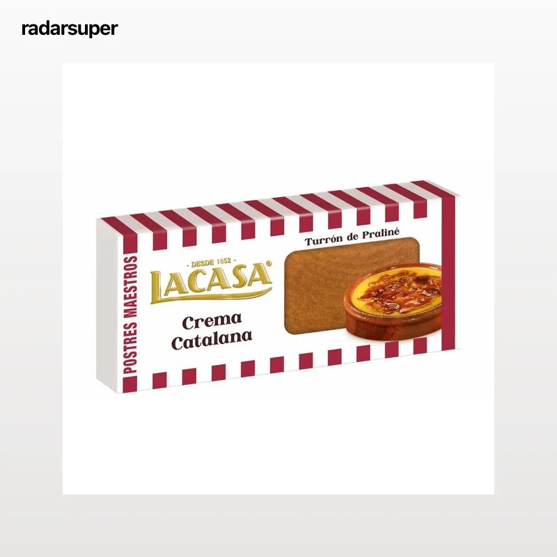 Turrón de praliné crema catalana Lacasa 200g