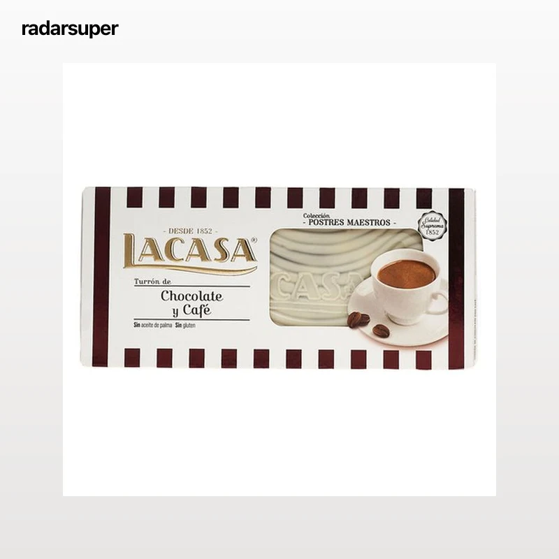 Turrón sin gluten Lacasa 225g café calidad suprema