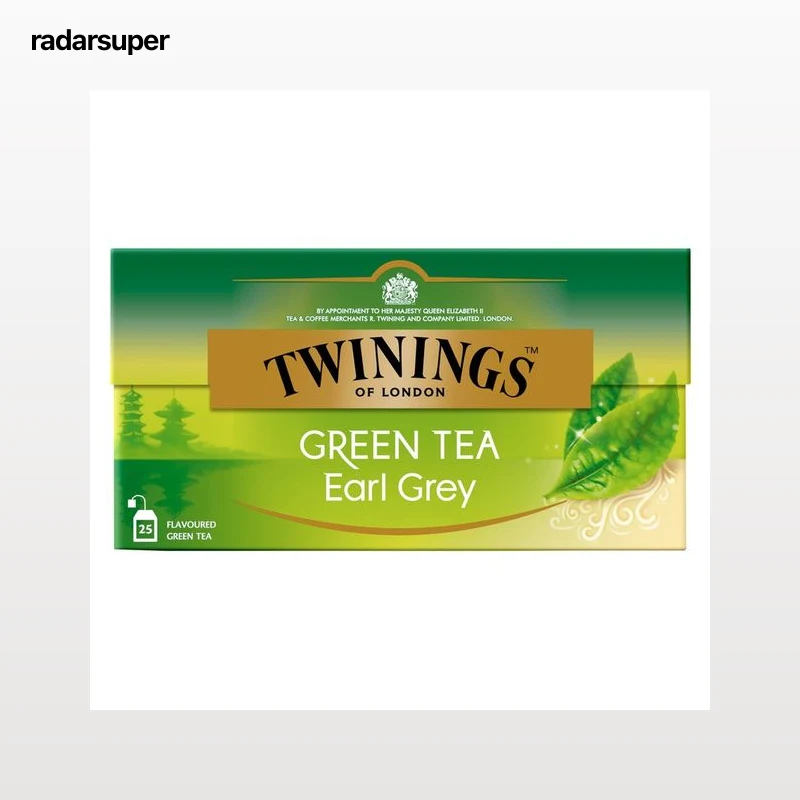 TWININGS Earl grey Té verde 25 uds 40 g.