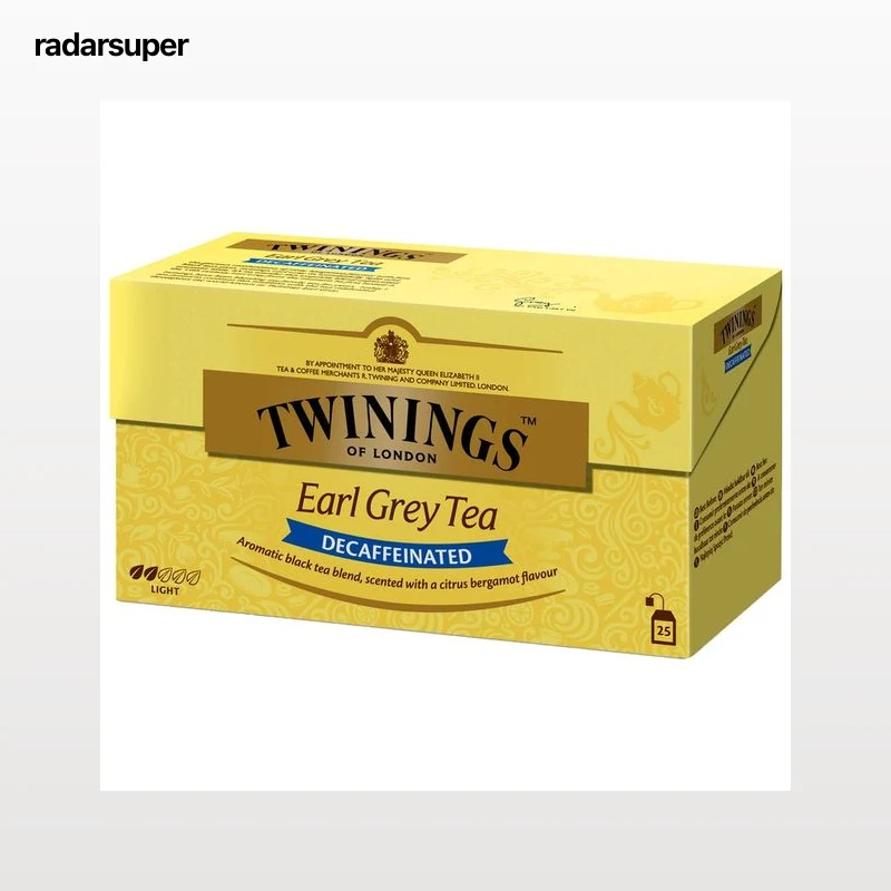 TWININGS Té Earl Grey descafeinado 25 uds. 50 g.