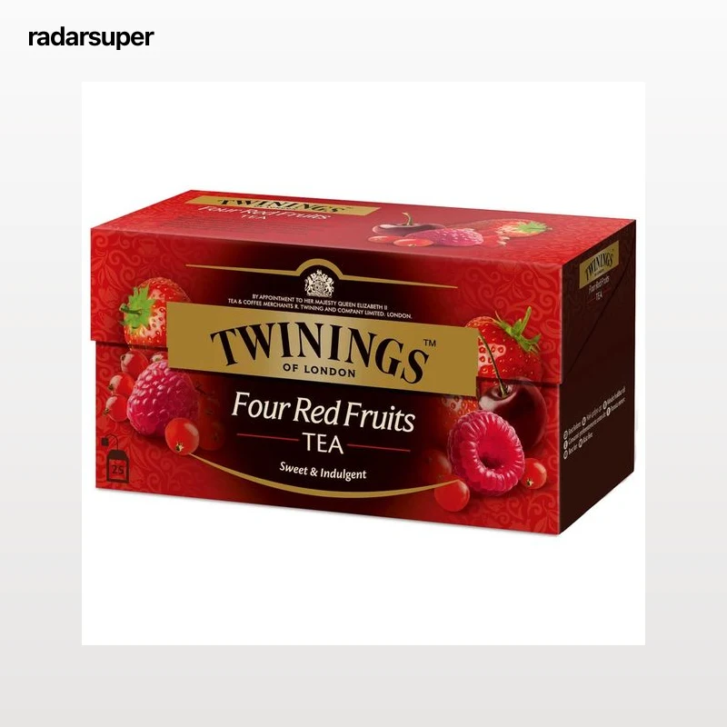 TWININGS Té negro aromatizado con frutos rojos 25 uds. 50 g.