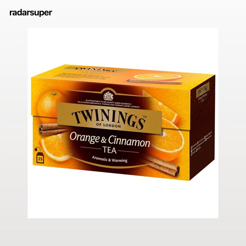 TWININGS Té negro con canela y naranja 25 uds. 50 g