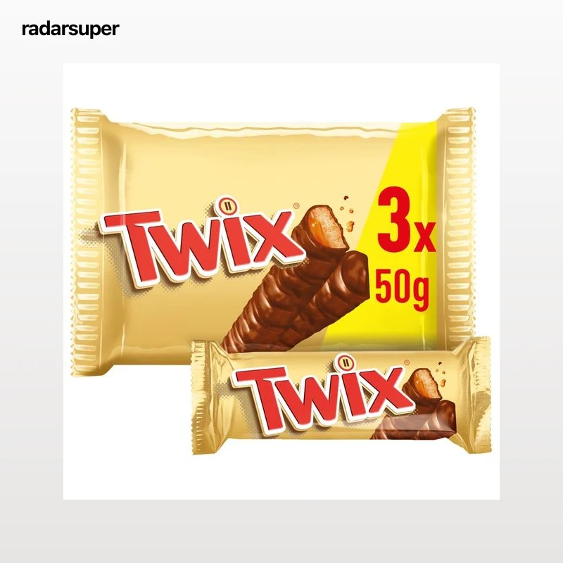 TWIX Barritas de chocolate con caramelo y galleta 3 x (2 x 25 g.) 150 g.