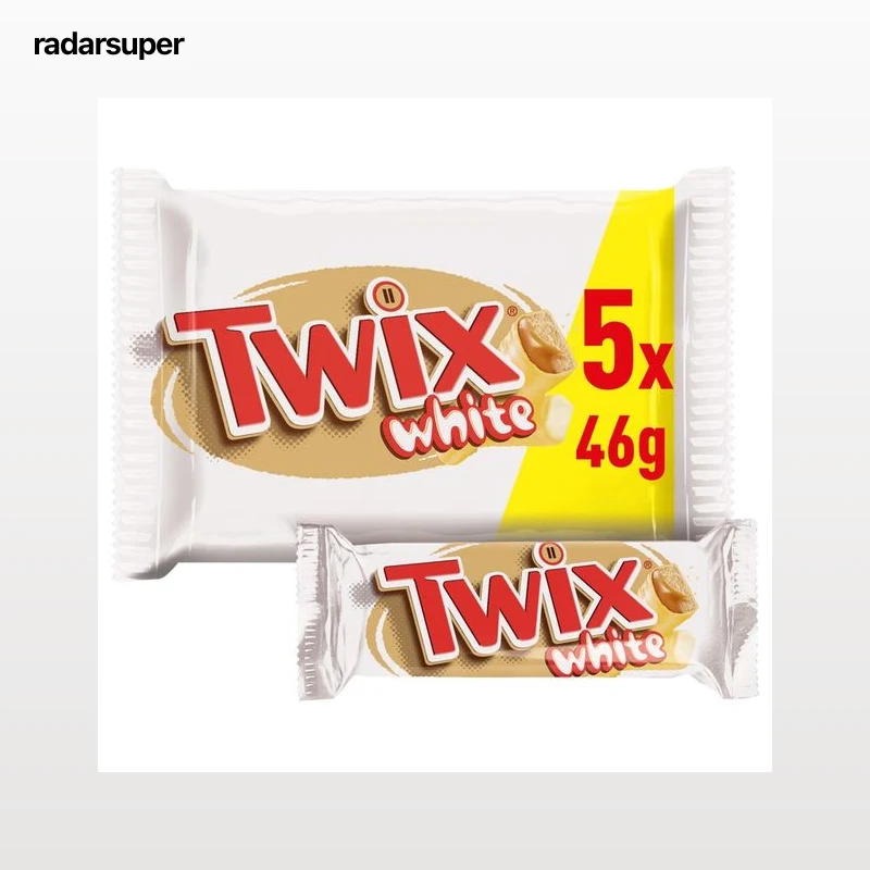 TWIX White Barras de chocolate blanco  5 x 2x23 g) 230 g.