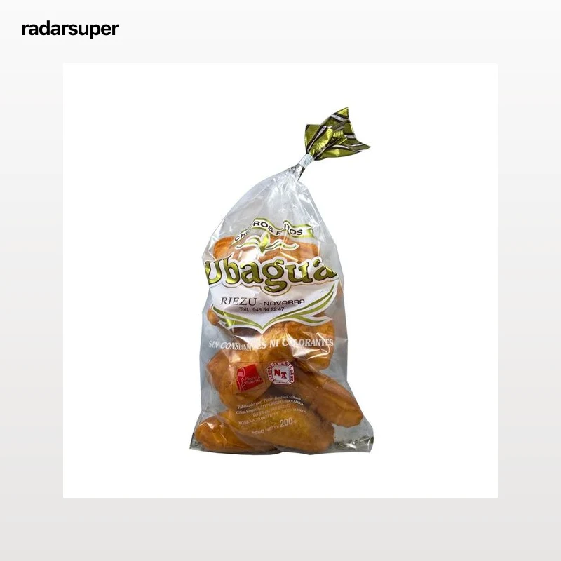 UBAGUA Rosquillas frita churro bolsa 200 gramos.