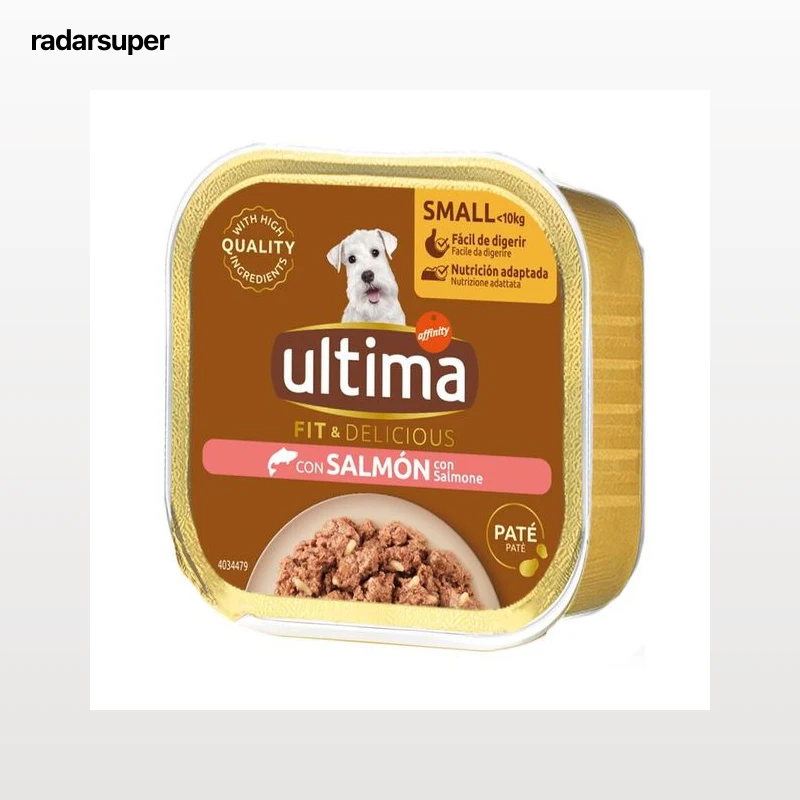 Ultima dog mini húmedo paté salmón y arroz