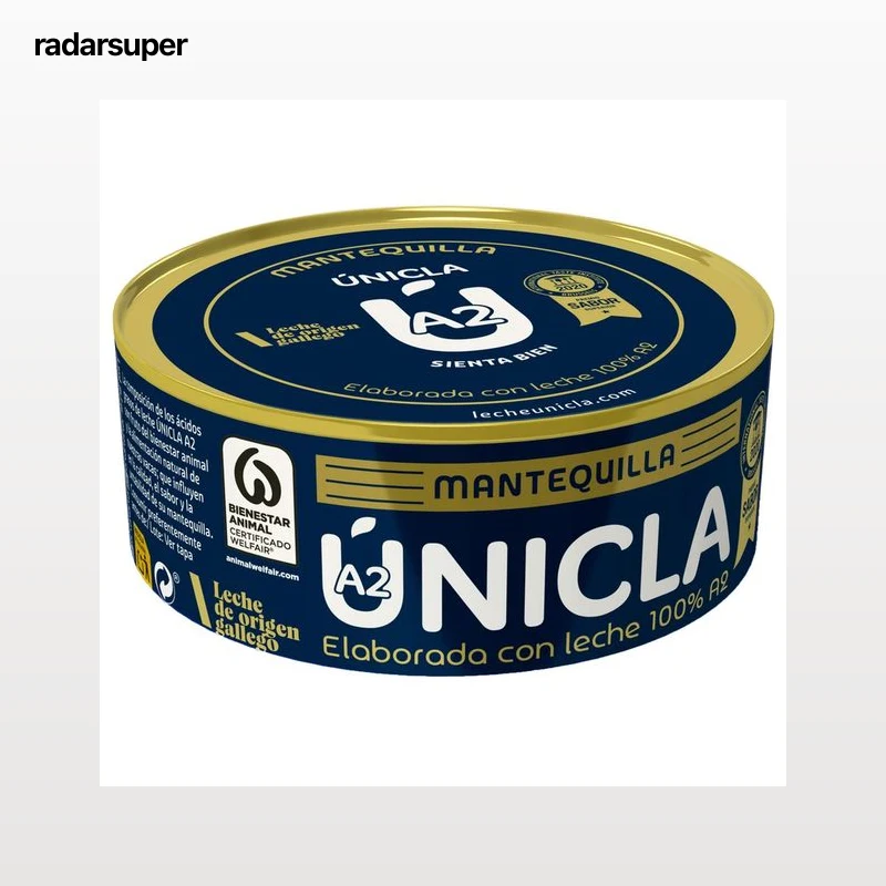 ÚNICLA Lata de mantequilla fácil de untar ÚNICLA 250 g.