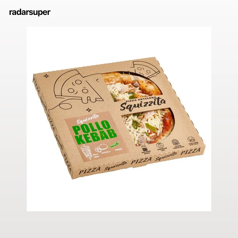 UNUSUAL FOODS Pizza artesana de pollo kebab mozzarella y pimiento 420 g.