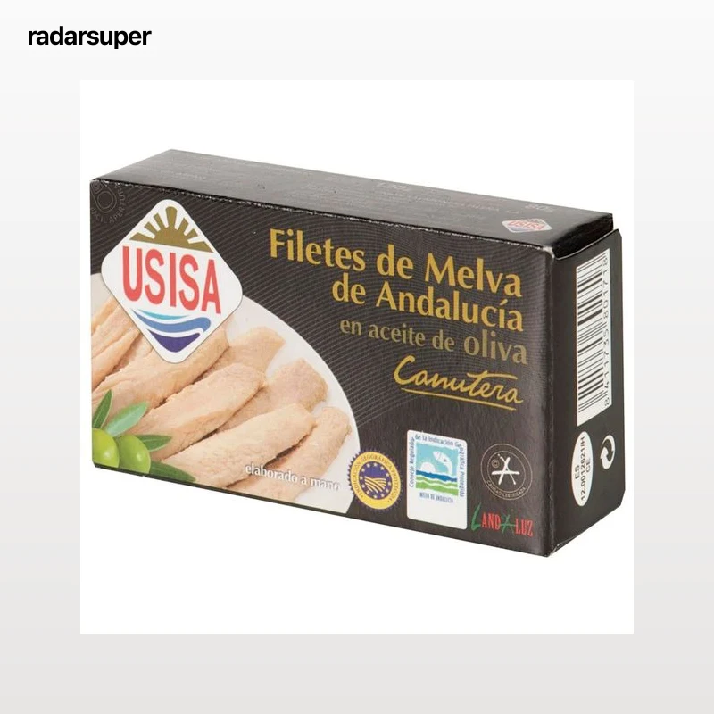USISA Filetes de melva en aceite de oliva lata de 80 g.