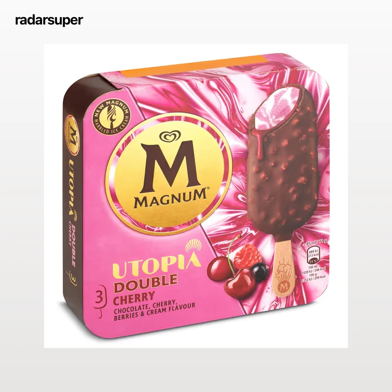 Magnum Utopía doble cherry 3 unidades 213 g
