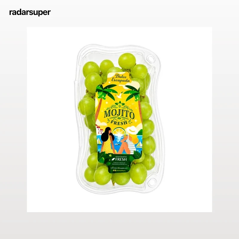 Uva blanca sin pepitas sabor mojito 300 g.