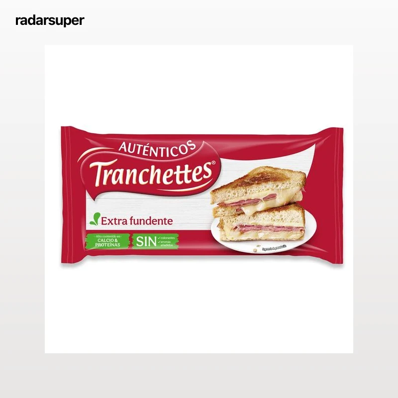 LA VACA QUE RÍE Queso fundido en lonchas Natural LA VACA QUE RÍE TRANCHETTES 14 uds. 262,5 g.