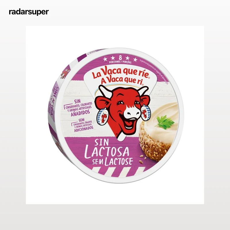 LA VACA QUE RÍE Queso en porciones sin lactosa LA VACA QUE RÍE 8 uds. 120 g.