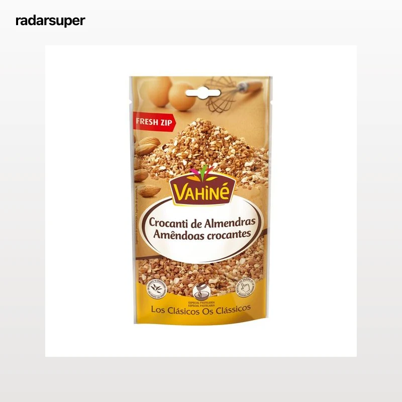 VAHINÉ Almendras crocanti (machacadas tostadas y caramelizadas) 125 g.