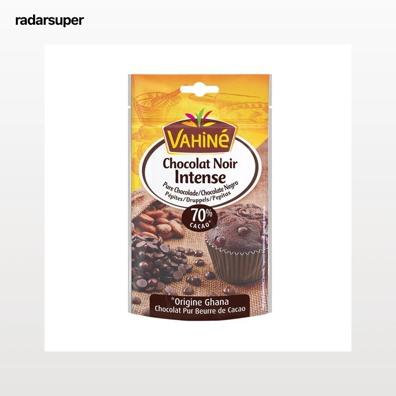VAHINÉ Pepitas de chocolate negro, 70 % cacao 100 g.