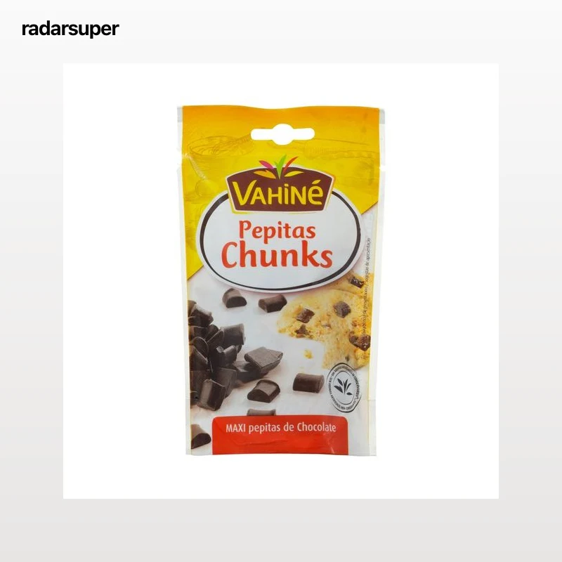 VAHINÉ Pepitas chunks, maxi pepitas de chocolate negro VAHINE 100 g.